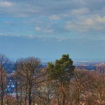 Ehrenfriedhof Heidelberg - Panorama - Blick über das Rhein-Neckar-Delta